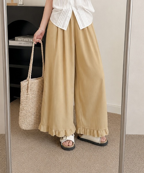 パンツ ハイウエストフリルパンツ レディース : ZOZOTOWN Yahoo!店