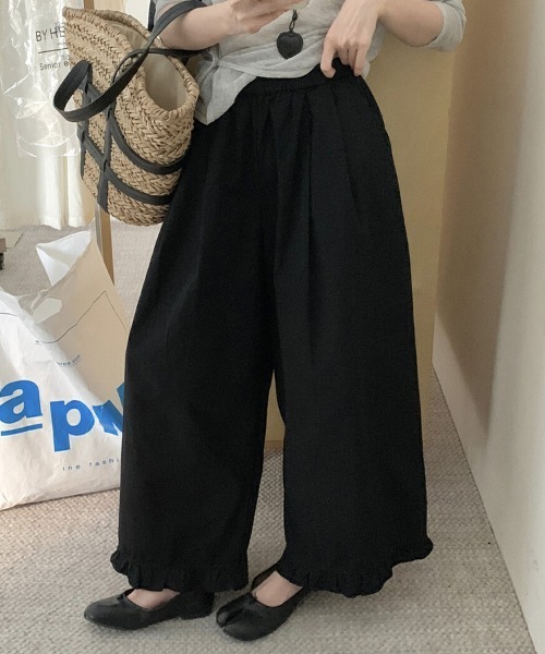 パンツ ハイウエストフリルパンツ レディース : ZOZOTOWN Yahoo!店