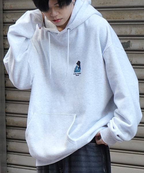 「ILL'S」 プルオーバーパーカー X-LARGE ブラウン メンズ_画像9