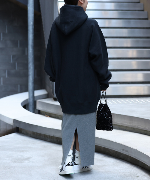 「Champion」 プルオーバーパーカー MEDIUM ブラック レディース_画像7