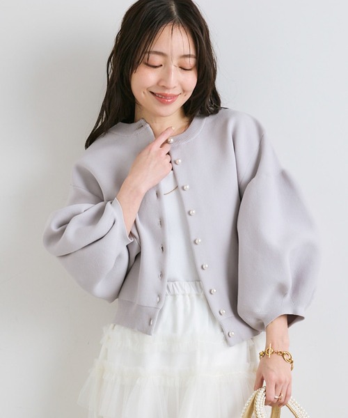 「La boutique BonBon」 ニットカーディガン FREE ライトグレー レディースの画像
