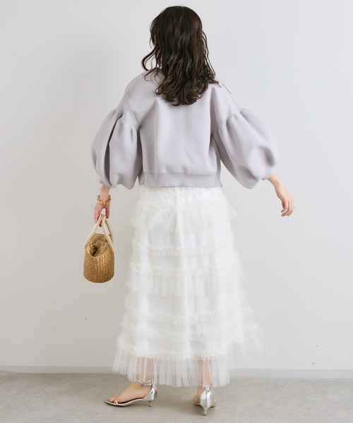 「La boutique BonBon」 ニットカーディガン FREE ライトグレー レディースの画像