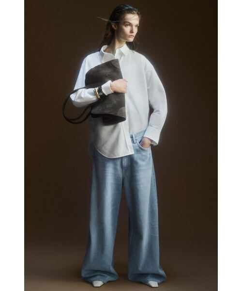 「COS」 長袖シャツ 40 ライトブルー レディース_画像7