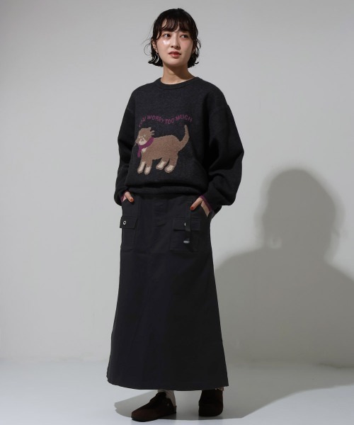 「KRIFF MAYER Lady's Collection」 ロングスカート MEDIUM ブラック レディース_画像8