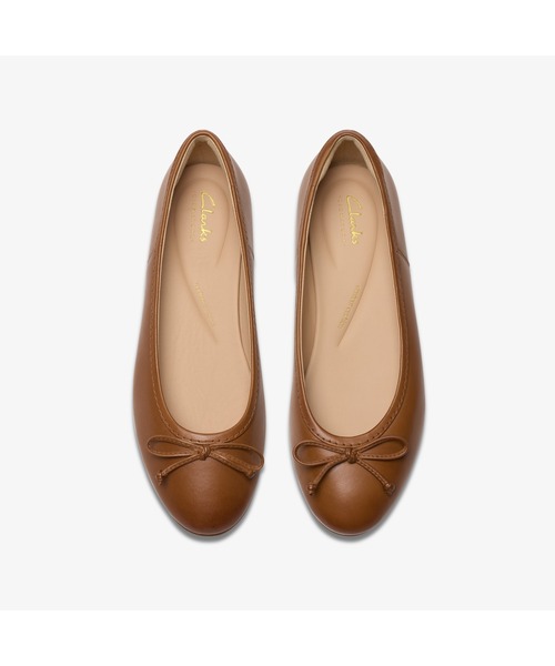 「Clarks」 フラットパンプス UK5.5 ブラウン レディース_画像6