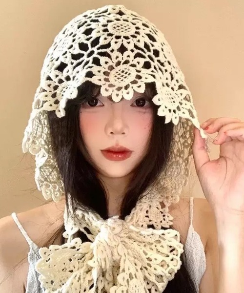 ALMO 「LAMPOON」かぎ針編みバブーシュカ : ZOZOTOWN Yahoo!店 - 通販
