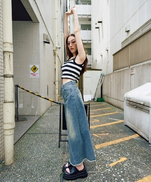 BLONDEY（ブロンディ） デニムスカート MEDIUM ブルー レディース