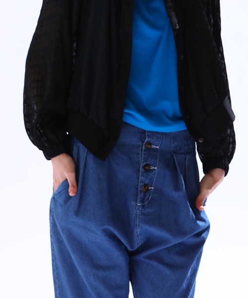 「Kelen」 長袖ブラウス S ブラック レディース_画像6