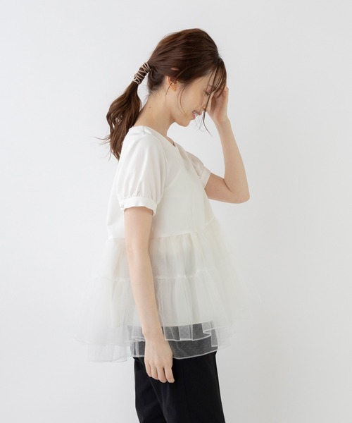 「Sono」 半袖ブラウス 1 ブラック レディース_画像8
