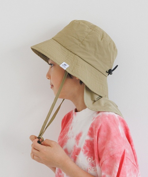 帽子 ハット 「取り外し可能な顎紐＆日よけ付き♪」サンシェード2WAYハット(KIDS) キッズ 子供 男の子 女の子 | BAYFLOW | 08
