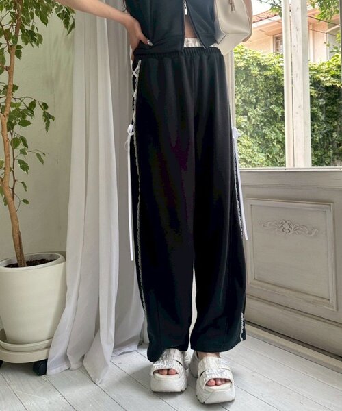 「OLIVE des OLIVE」 スウェットパンツ FREE ネイビー レディース_画像3