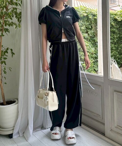 「OLIVE des OLIVE」 スウェットパンツ FREE ネイビー レディース_画像5