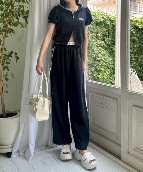 「OLIVE des OLIVE」 スウェットパンツ FREE ネイビー レディース_画像6