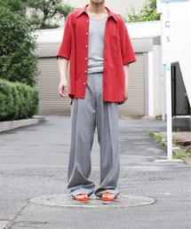 KAIKO（カイコー） スラックス KAIKO Wool wide slacks メンズ