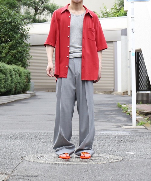 KAIKO（カイコー） スラックス KAIKO Wool wide slacks メンズ