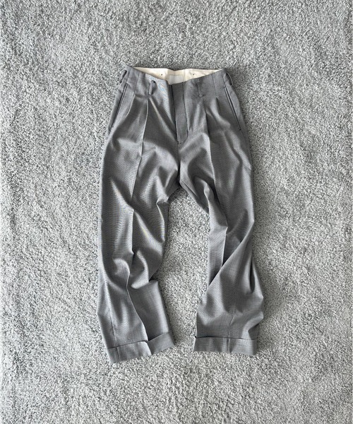 KAIKO カジュアルサイクルパンツ グレー KAIKO（カイコー） スラックス KAIKO Wool wide slacks メンズ