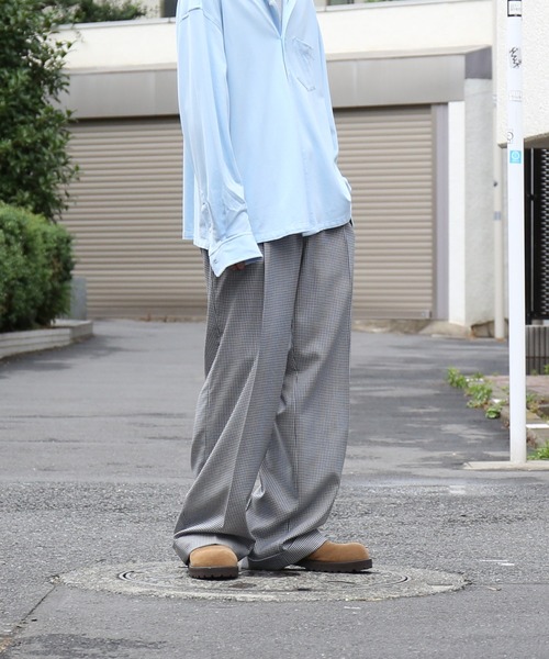 KAIKO（カイコー） スラックス KAIKO Wool wide slacks メンズ
