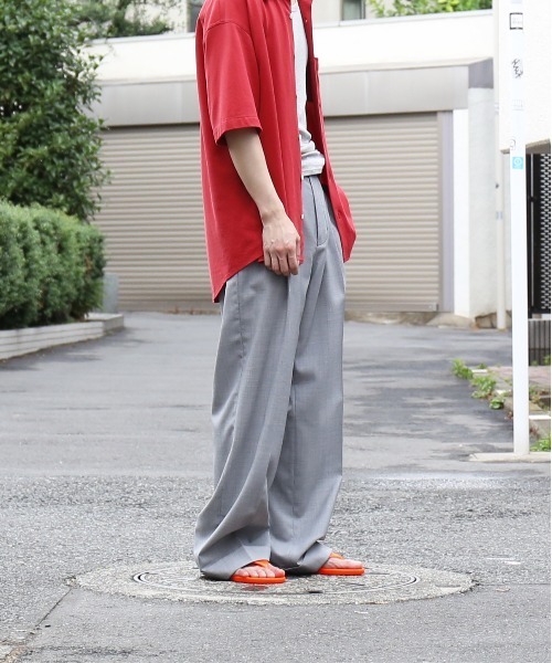 KAIKO（カイコー） スラックス KAIKO Wool wide slacks メンズ