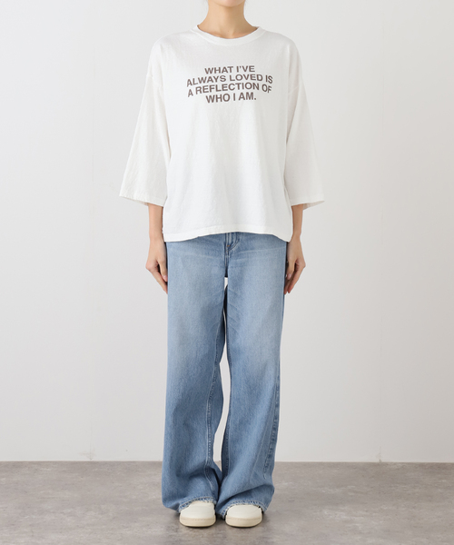 FRAMeWORK（フレームワーク） tシャツ 「追加」クロップドスリーブ