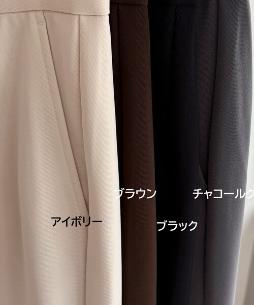「fredy emue」 スラックス 39 チャコールグレー レディース_画像5