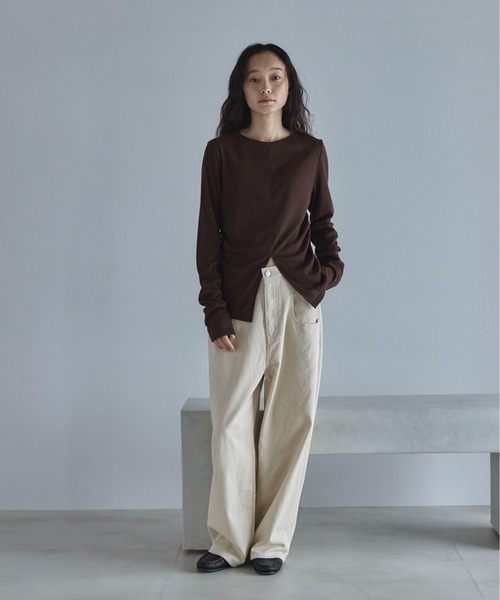 「feepur」 長袖カットソー MEDIUM オフホワイト レディース_画像2