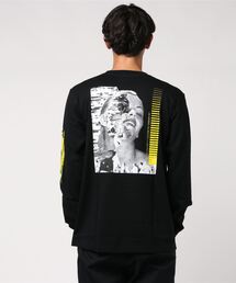 Sync. tシャツ Sync.「KOSUKE KAWAMURA」LONG SLEEVE TEE ”HALF メンズ