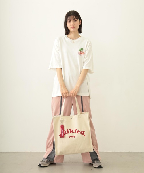 MILKFED.（ミルクフェド） トートバッグ PIPING SQUARE TOTE COOPER