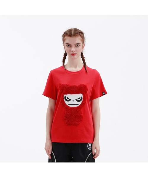 tシャツ HIPANDA ハイパンダ レディース スノーパンダプリント 半袖Tシャツ レディース HIPANDA tシャツ ハイパンダ レディース スノーパンダプリント