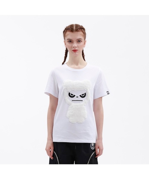 tシャツ HIPANDA ハイパンダ レディース スノーパンダプリント 半袖Tシャツ レディース HIPANDA tシャツ ハイパンダ レディース スノーパンダプリント