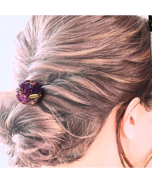 TONE ヘアゴム 「Willija」「花景」フラワーヘアゴム中(MA
