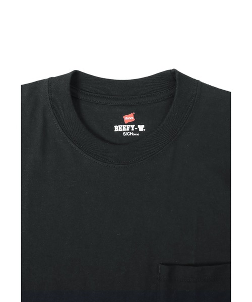 90s Hanes ポケT ブラック Tシャツ XL 袖シングル　企業 90s Hanes ポケT ブラック Tシャツ XL 袖シングル 企業