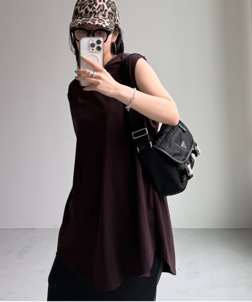 wee9s（ウィークス） タンクトップ ノースリーブ CHIRARISM tank top