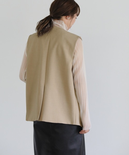 select MOCA セットアップ ノーカラールーズベストセットアップ