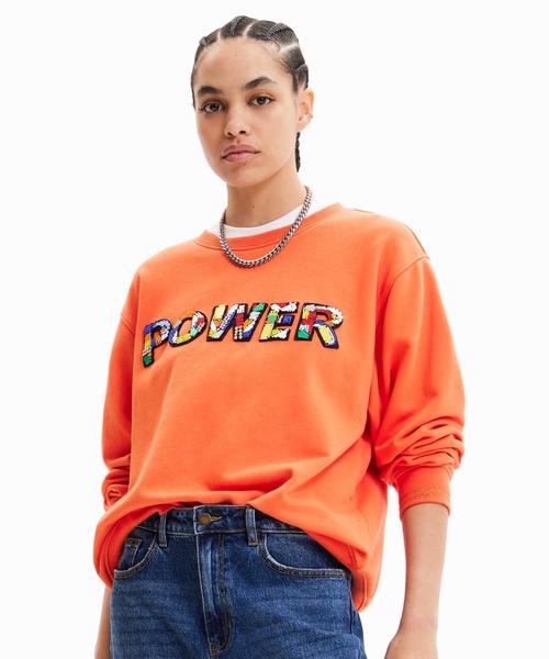 Desigual（デシグアル） スウェット Power パッチ スウェットシャツ