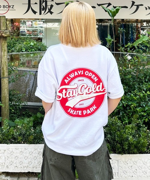STAY GOLD（ステイゴールド） tシャツ 「STAYGOLD」サークルロゴ T