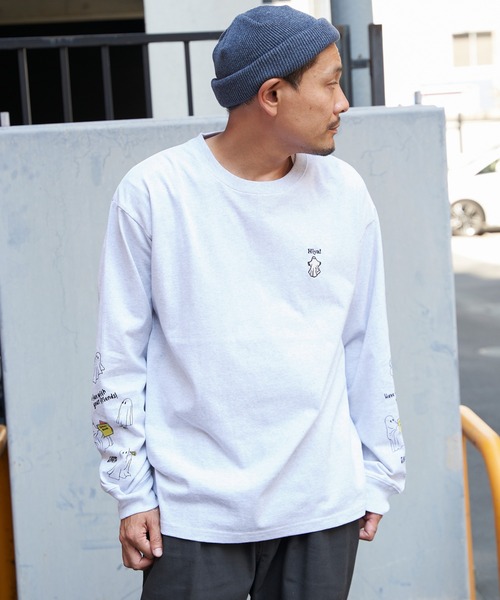 tシャツ 袖オバケプリント ロングスリーブTシャツ メンズ レディース | NO NEED | 16