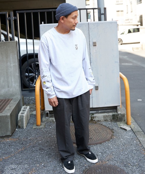 tシャツ 袖オバケプリント ロングスリーブTシャツ メンズ レディース | NO NEED | 20