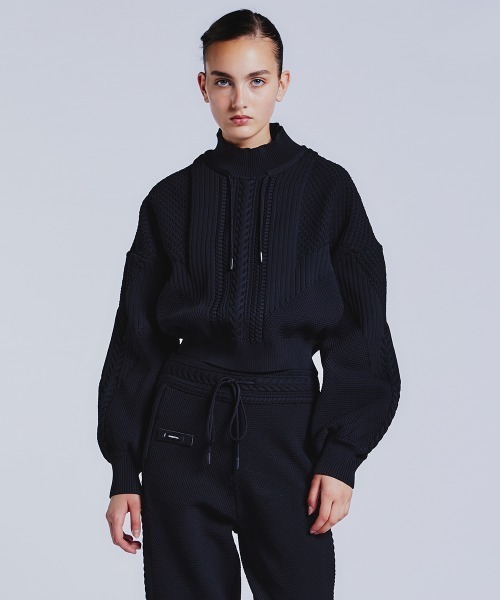 ESSENTIAL（DOUBLE STANDARD CLOTHING） ニット ケーブル柄オーバー 