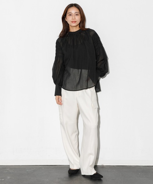 CASA FLINE シャツ ブラウス 5th anniv. スリーブタックブラウス 
