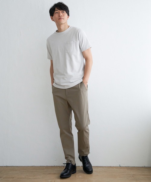 メンズ カジュアルパンツ オールマッチ ジッパープリーツ 2色 EVOLUTION パンツ Zip jogger pants / ジップ使いジョガーパンツ
