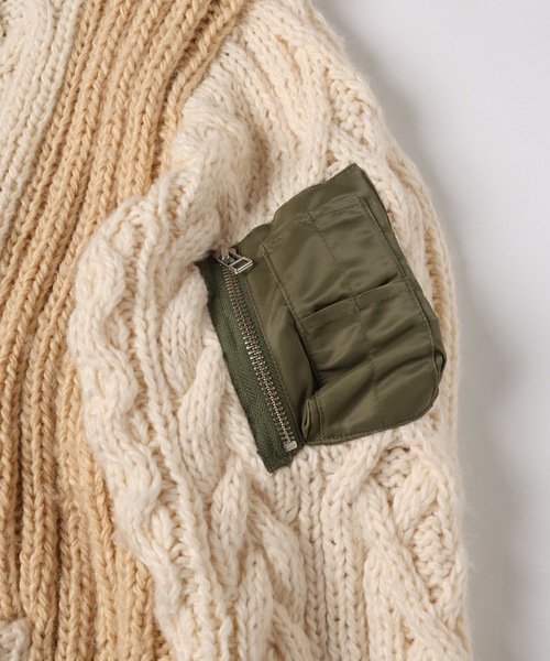 ジャケット・アウター OMMO MA-1 DOCKING JK OMMO ONLINE STORE / FLASK PATTERN DOCKING JK