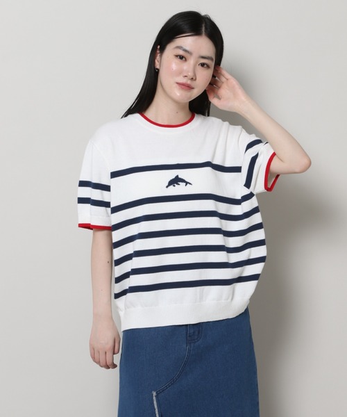 WaiKei ニット セーター 「UNISEX」Wai Kei／イルカボーダー