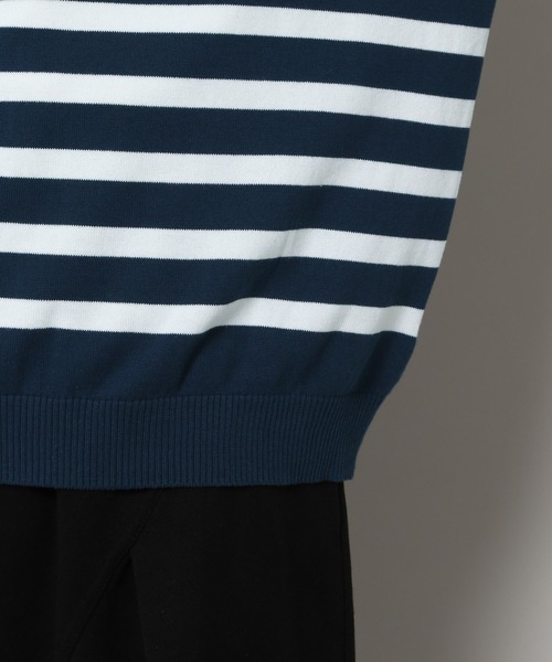 ニット セーター 「UNISEX」Wai Kei／イルカボーダーニットT レディース メンズ WaiKei ニット セーター 「UNISEX」Wai Kei／イルカボーダー