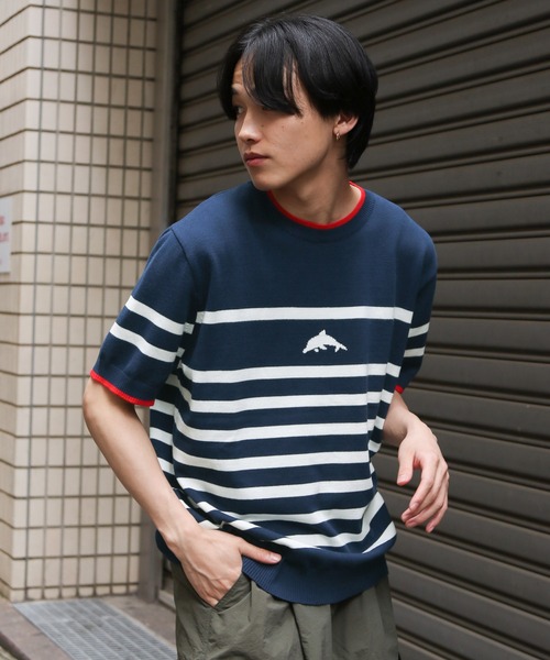 WaiKei ニット セーター 「UNISEX」Wai Kei／イルカボーダー