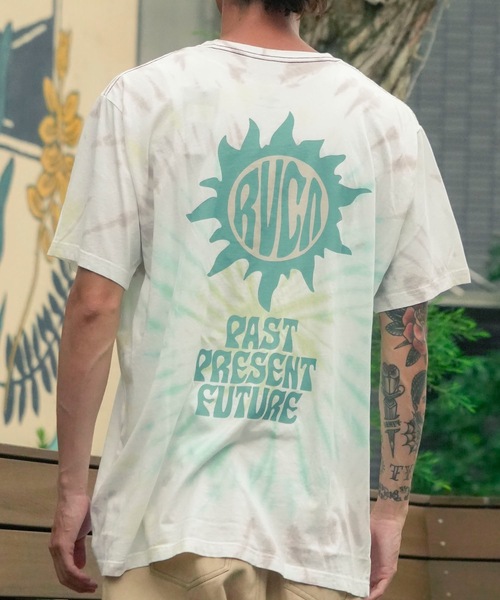 RVCA tシャツ メンズ TIEDYE SUN STAMP Tシャツ 「2024年夏