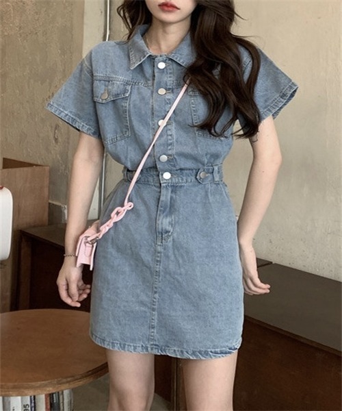FREE STYLISTS ワンピース レディース デニムワンピース : ZOZOTOWN