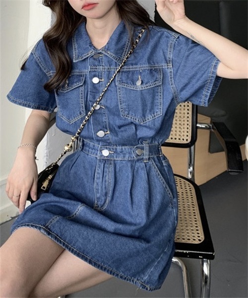 FREE STYLISTS ワンピース レディース デニムワンピース : ZOZOTOWN