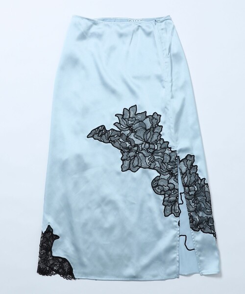 GANNI スカート GANNI/ガニー SATIN LACE SKIRT / F9430 サテンレース 