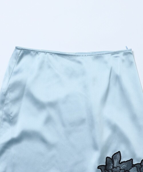 GANNI スカート GANNI/ガニー SATIN LACE SKIRT / F9430 サテンレース 
