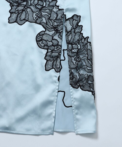 GANNI スカート GANNI/ガニー SATIN LACE SKIRT / F9430 サテンレース 